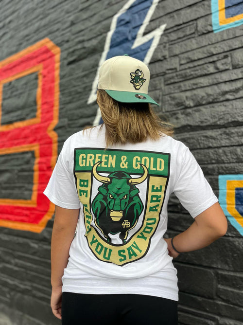 Green & Gold Come to the Bay tee