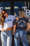 Ladies Tampa Bay Script Hockey Cropped Hoodie