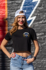 Tampa Bay Hockey Ladies Pennant crop tee