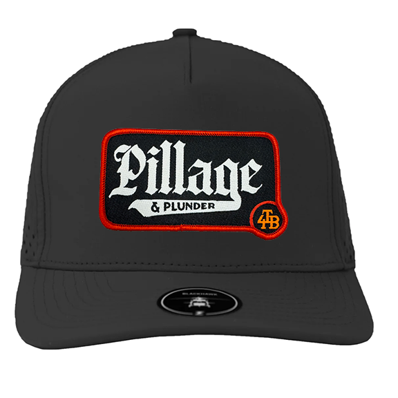 For the Bay Pillage & Plunder Black and white patch hat