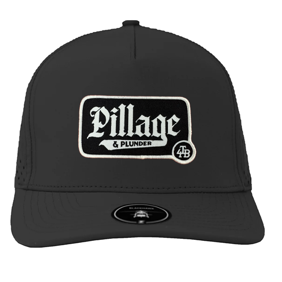 For the Bay Pillage & Plunder Black and white patch hat