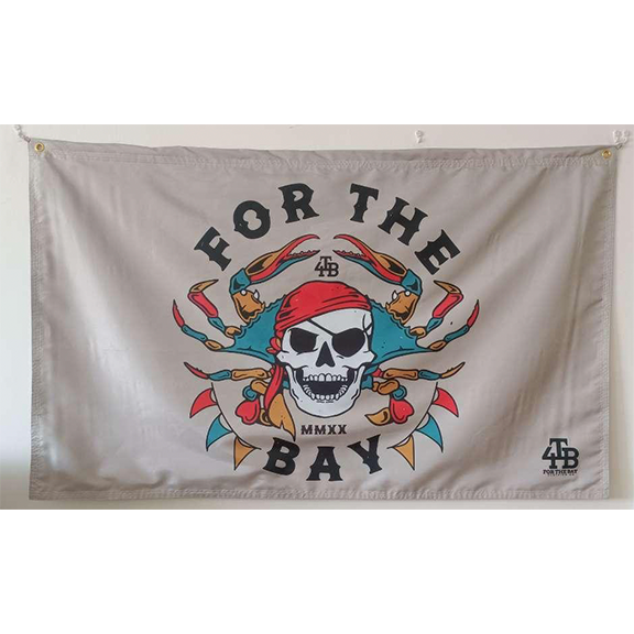 For the Bay Crabby Pirate Flag