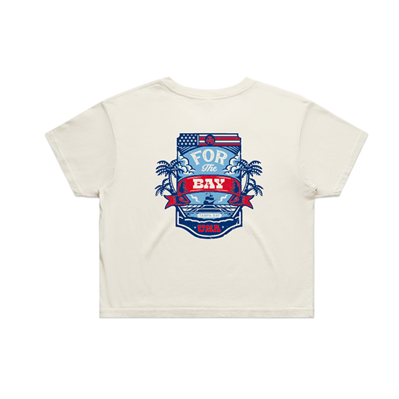 For the Bay 'Merica Crop tee