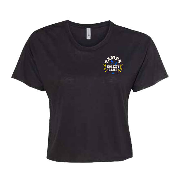 Tampa Bay Hockey Ladies Pennant crop tee