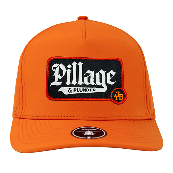 For the Bay Pillage & Plunder Black and white patch hat