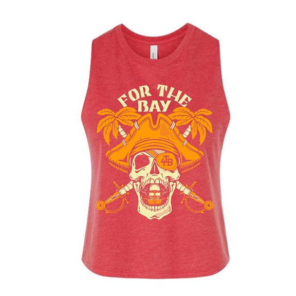 Ladies For the Bay Pirate & Palms crop tank