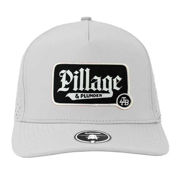 For the Bay Pillage & Plunder Black and white patch hat