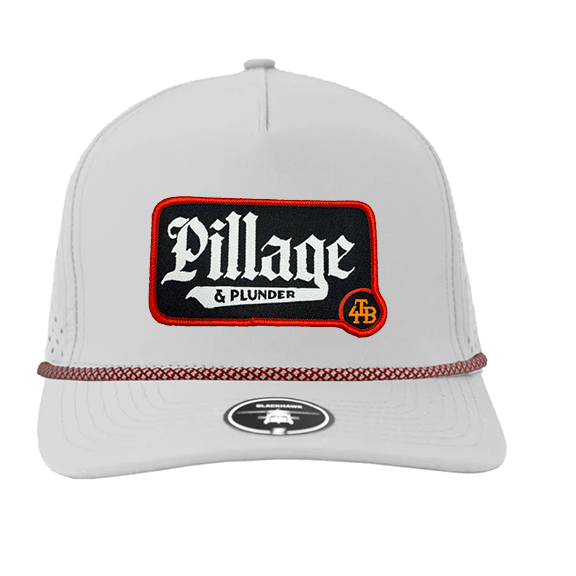 For the Bay Pillage & Plunder Black and white patch hat