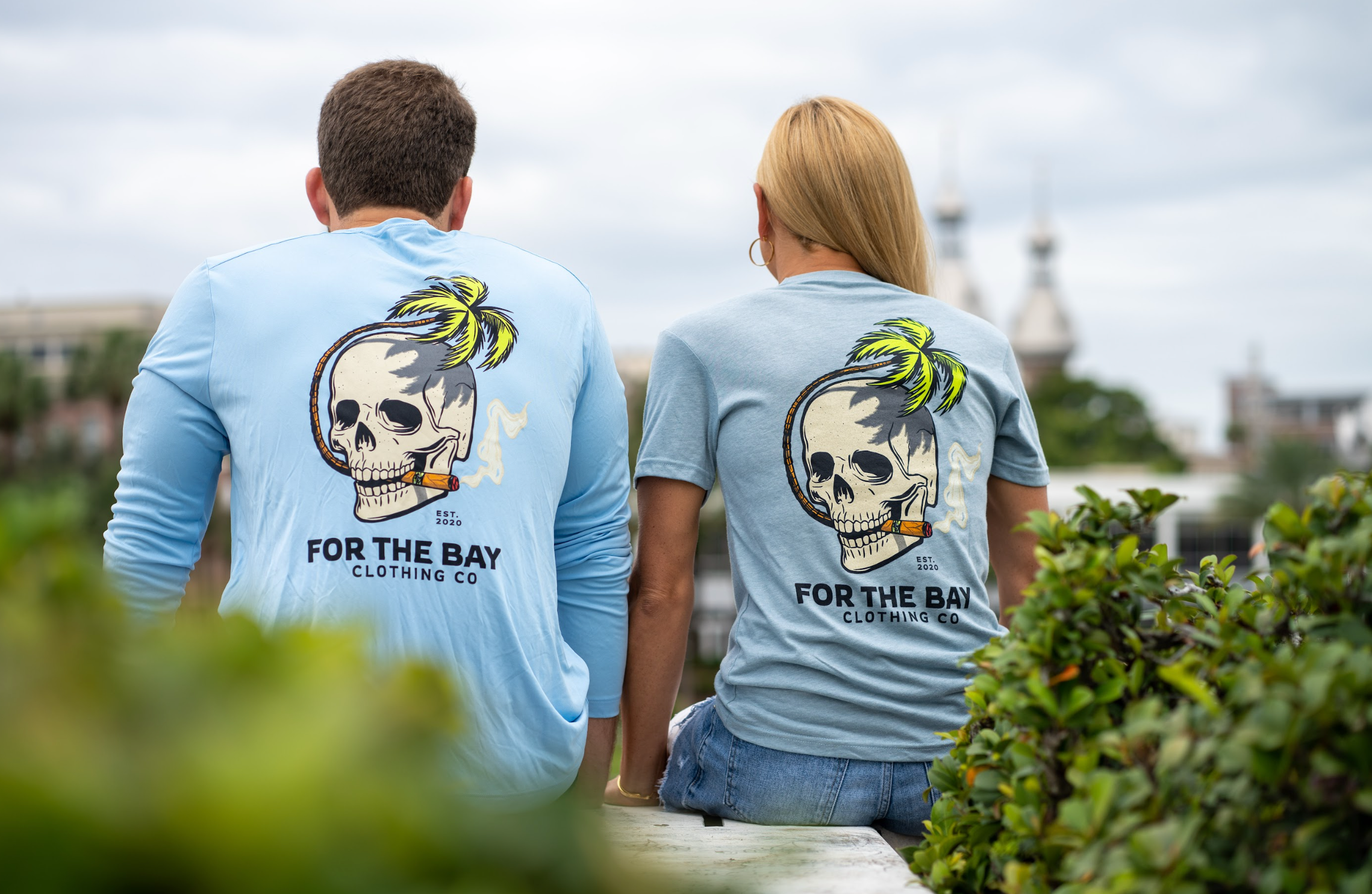 Tampa Bay City Skull Sun shirt – For the Bay Clothing Co.