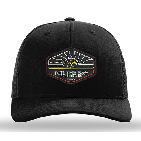 For the Bay Coastal Orange Wave Trucker Hat – For the Bay Clothing Co.